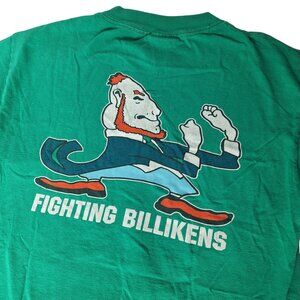Vintage Port & Co Sm St. Louis Billikens Fighting Mascot Shamrock Graphic Tee